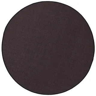 Snapstyle Sisal Natur Teppich Rund 100 x 100 cm Schwarz