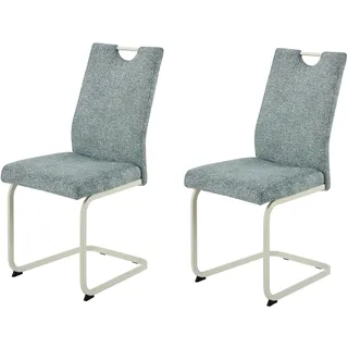 Hela Freischwinger Tivoli Mikrofaser mint/Perlweiß