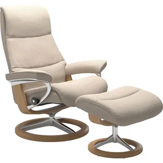 Stressless® Relaxsessel »View«, mit Signature Base, Größe S, Gestell Eiche Stressless® light beige Q2 FARON