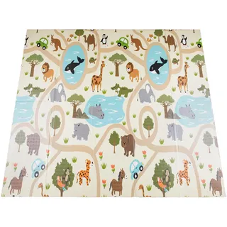 Paco Home Kinderteppich 150/200 cm Folding Mat 685 , Multicolor , Textil , Rechteckig , 150x200 cm , strapazierfähig, für Fußbodenheizung geeignet , Teppiche und Böden, Teppiche, Kinderteppiche