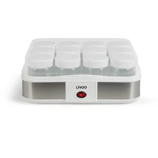 LIVOO Joghurt- und Käsemacher 12 Töpfe 21.5w - dop156