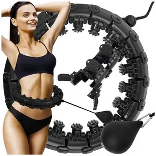Trizand Hula Hoop mit Massagegerät + Gewichte 25208 - Schwarz
