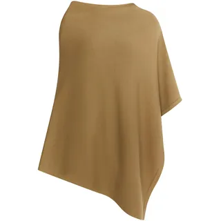 ALARY Damen Strick Poncho 39729137-AL01, DUNKELSAND, M/L