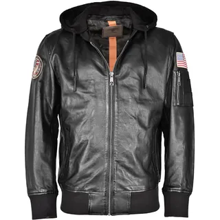 Top Gun TG20212111, Lederjacke - schwarz, - L,