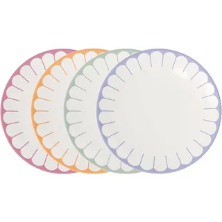 Villeroy & Boch Fleur Couleur Frühstücksteller-Set ø 21,2 cm 4-teilig