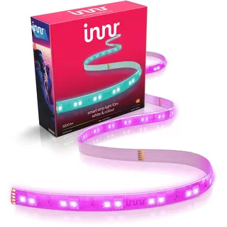 innr Smart LED Strip 10m, White & Color, für Hue* und Zigbee Hubs | LED Streifen für Wohnzimmer & Schlafzimmer, indirekte Beleuchtung, 16 Millionen Farben, extra hell 3200 lm, tief dimmbar