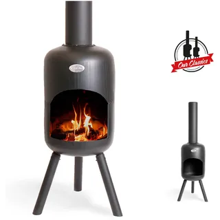 BonFeu Gartenöfen BONBINI - Ø 29 cm x H 113 cm - Schwarz