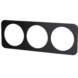 Wandschild aus schwarzem Glas, deutsch/französisches Design, mit 3 Schlüsseln, verleiht jedem Raum einen modernen und eleganten Touch. Funktionalität und Stil in einem Produkt.