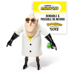 BendyFigs Minions Dr Nefario 18,5cm Biegefigur mit Stand und Mini Zubehör