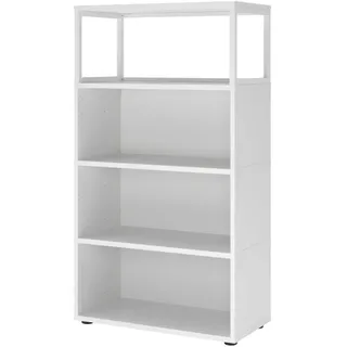 Hammerbacher Flexwall Aktenregal 80 x 40 x 145 cm weiß