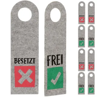Relaxdays Hausnummer , Türschild, 10x Türschild