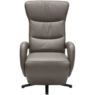 Cantus Relaxsessel , Grau , Leder , Echtleder , Rindleder , 67x108x77 cm , Lederauswahl, Stoffauswahl, Relaxfunktion, Herz-Waage-Funktion , Wohnzimmer, Sessel, Relaxsessel