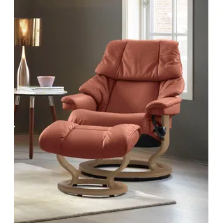 Stressless® Relaxsessel »Reno«, mit Classic Base, Größe S, M & L, Gestell Eiche, rot