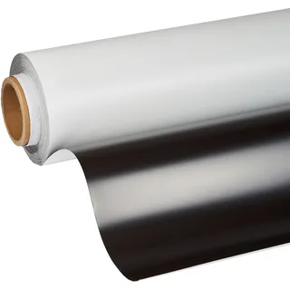 Magnetfolie zum Bedrucken, weiß 0.5 mm | 620 mm | 30 m, Ferrit|PVC