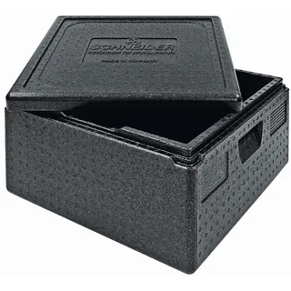 Pizzabox large m. Deckel, Isolierbox 480x480x265mm,Thermobox, Transportbox