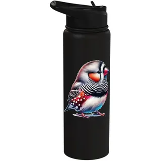 Zebra Finch Zebrafink Stainless Steel Insulated Water Bottle