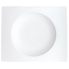 Bild NewWave Brotteller, 15 x 13 cm, Premium Porzellan, Weiß