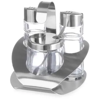 HENDI Menage Set Pfefferstreuer 11,5 cm Silber unbefüllt