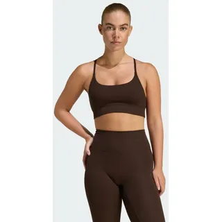 adidas Women's All Me Rib Light Support Bra, aurora coffee, XXL,
