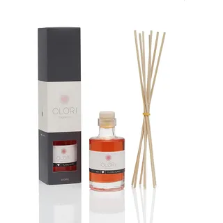 Duftöl Ylang Ylang - Diffuser mit Stäbchen - Raumduft mit ätherischen Ölen erfrischend, süß, blumig - 100% Natürliche Raumdüfte mit Rattan-Duftstäbchen - Duftspender zum Wohlfühlen (Glas 100 ml)