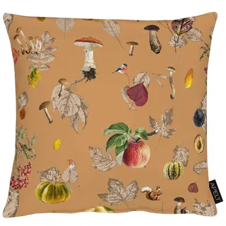 Kissenhülle APELT "3405", orange (braun, orange), B:40cm L:40cm, Polyester, Obermaterial: 75% Polyester, 25% Baumwolle, Kissenbezüge, Kissenhülle