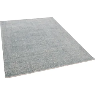 Teppich TOM TAILOR HOME "Groove" Gr. 2, blau (türkis), B:85cm H:15mm L:155cm, Viskose, Wolle, Teppiche, Teppich, modernes Design, edles Farbspiel, ideal im Wohnzimmer & Schlafzimmer