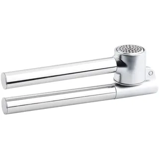 Rosenstein & Söhne Küchengeräte: Knoblauchpresse aus Edelstahl (Hebel-Knoblauchpresse, Knoblauch Handhebelpresse, Reibe)