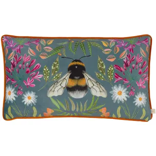 Wylder Nature House of Bloom Zinnia Bee Kissen, rechteckig, Polyester-Füllung