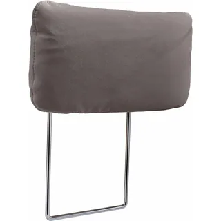 Kopfstütze SIT & MORE "Pablo", grau (elefant), B:50cm H:25cm T:12cm, Luxus-Microfaser (90% Polyester, 10% Polyamid);Kunstleder SOFTLUX;Luxus-Microfaser ALTARA NUBUCK (100% Polyester), Polsterauflagen, Kopfstütze