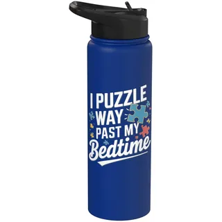 Puzzle Kunst Puzzleteil Puzzle Liebhaber Stainless Steel Insulated Water Bottle
