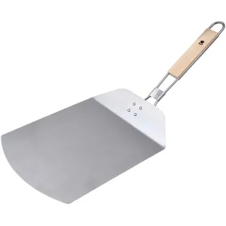 Masterpro Pizzaschaufel , Silberfarben , Holz , Kautschukholz,Kautschukholz , massiv , 6x33x25 cm , Lfgb , Küchenzubehör, Küchenhelfer