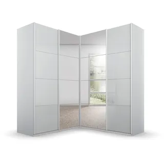 Rauch Quadra Schrank Eckschrank inkl. Türendämpfer, mit Glas-/Spiegeltüren