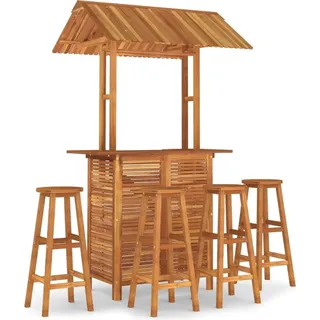 vidaXL 5-tlg. Gartenbar-Set Massivholz Akazie - Braun