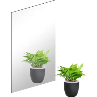 Glas Wandspiegel Fliesen - Selbstklebender Spiegel - HD Glas - Rahmenlose Spiegel - Badezimmer Wohnzimmer Schlafzimmer Tür - 30 x 21 cm Spiegel