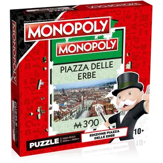 Hasbro WM01809-ITA-6 Monopoly 1000 Piece Jigsaw