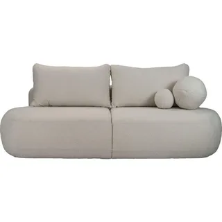 WFL GROUP Schlafsofa Bolla 3-Sitzer Grau Boucle
