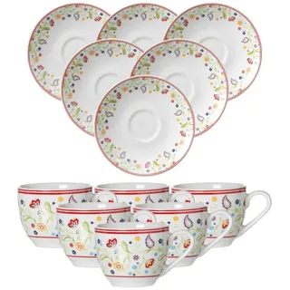 Ritzenhoff & Breker Espressotasse mit Untertasse 0,08 l Mehrfarbig 6 St.