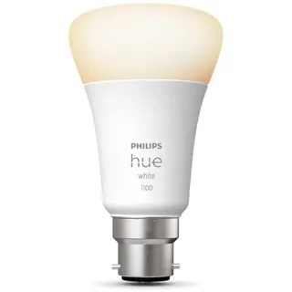 Philips Hue Intelligente Glühbirne, Weiß, B22-Bajonettsockel, 1100 Lumen (entspricht 75 W), funktioniert mit Alexa, Google Assistant und Apple Homekit