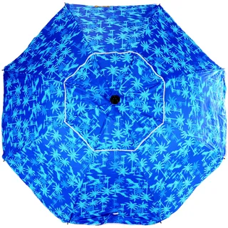 CREVICOSTA QUALITY MARK MARCAS DE CALIDAD Sonnenschirm für Strand, Modell BAHAMAS, 220 cm, mit Spirale und kompletter Pfosten, 8 Stäbe, vollständiger Schutz vor UV-Strahlen, Bahamas, 220 cm