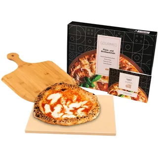 Gourmeo Pizzastein 38 x 30 cm Cordierite beige