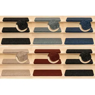 Kettelservice-Metzker Stufenmatten Ramon in verschiedenen Set Varianten | Rechteckig | 65x24x3,5cm | Grau 18 Stück