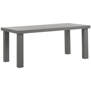 Beliani Gartentisch 180 x 90 x 76 cm Grau