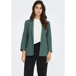 Kurzblazer ONLY "ONLSAFRON BLAZER TLR NOOS", Damen, Gr. 38M, grün (balsam grün), Web, Obermaterial: 100% Polyester, unifarben, Blazer Kurzblazer