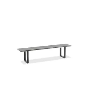 Bank Nemo Profilkufen anthrazit - 160 cm HPL Zement-Design