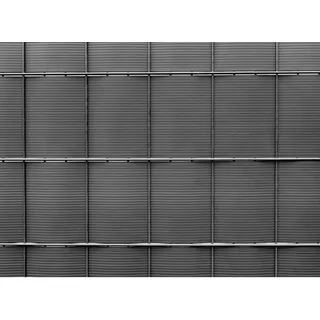 Floraworld Sichtschutzstreifen PVC 201,5 x 24 cm grau 4 St.