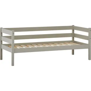Jugendbett ECO Comfort 70 x 160 cm Kiefer massiv grau