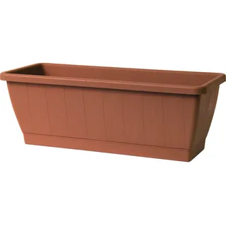 Pflanzkasten Blumenkasten Blumengefäß Kezar terrakotta 60 × 20 × 18 cm kasten