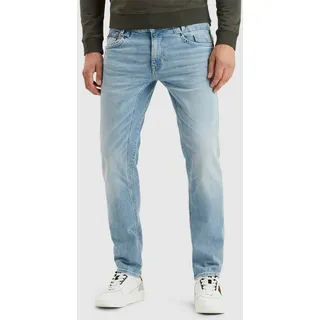 Straight-Jeans PME LEGEND "Commander 3.0 PTR180", Herren, Gr. 36, Länge 30, blau, Denim/Jeans, Obermaterial: 96% Baumwolle, 4% Elasthan, Jeans Straight-Jeans
