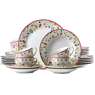 Flirt by R&B Doppio Shanti Kombiservice 30-tlg. mehrfarbig floral