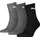 Short Crew Tennissocken 3er Grau 47-49